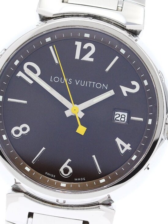 LOUIS VUITTON Tambour Q1111 Date Brown Dial Quartz Men\'s Watch_867606 main image 7